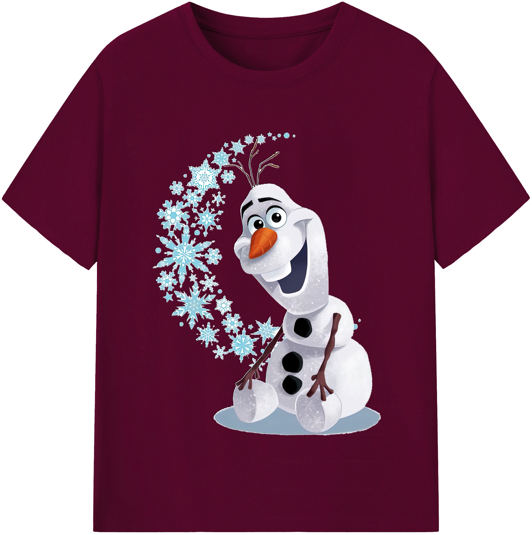 （画像用） アナと雪の女王 アンナ エルサ Frozen Anna Elsa レディースカジュアルプリントTシャツ（綿100％）